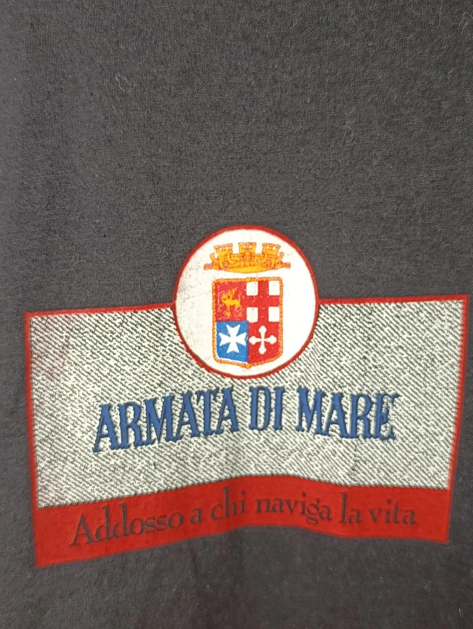 Vintage "Armata di Mare" T-shirt 100% katoen R858 – photo 3